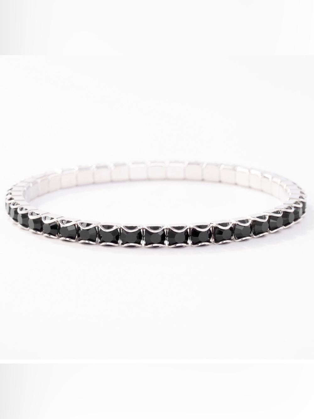 NWT Touchstone Crystal “Jet Stretch Bracelet”; CURRENT catalog